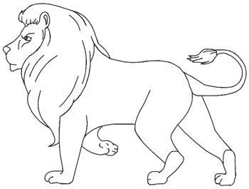 如何教孩子画出儿童画狮子
